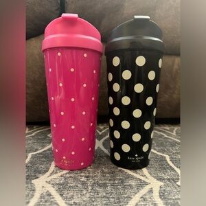 Kate spade travel cups vguc x2